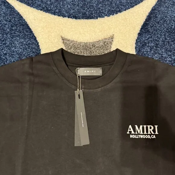 Amiri Bones Art District Black Tee Mens Size Large